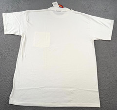 Vintage Dickies Shirt Men’s XL White Cotton Utility Pocket Tee USA Deadstock NWT