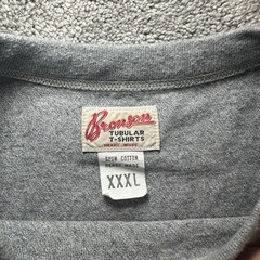 Bronson Tubular T-Shirt Men XXXL Gray Spun Cotton Heavyweight Crew Neck Tee