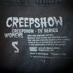 CREEPSHOW TV Horror Anthology T-Shirt 2020. (Ladies) SMALL Fright Rags Preowned