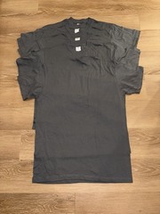 Lot of 5 Shaka Active Blank T-Shirts Men’s Large Gray Soft Spun Cotton NWOT