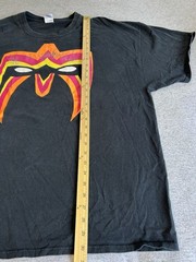 Vintage Y2K Ultimate Warrior Mask WWE WWF Legends Authentic On GILDAN TAG ,SZ 3X