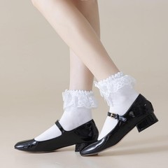 Womens Ankle Socks Lace Ruffle Frilly Cotton Cute Princess Ankle Dress Lace Sock