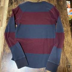 American Eagle Outfitters Heritage Thermal Striped Crew Neck Long Sleeve Tee XS
