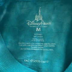2019 Disney World New Year T Shirt Mens Medium Blue Tie Dye 2010s Orlando FL