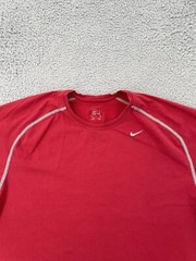 Nike Pro Shirt Adult Large Classic Fit Red Short Sleeve Athletic Tee Men
