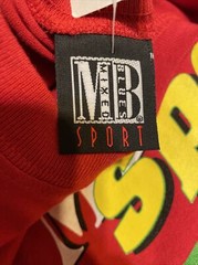 NWT Men’s Vintage 90’s TEAM MB SPORT Mixed Blues Red Shirt Size Medium