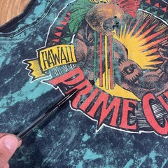 Vintage Thrashed Tank Shirt Mens Large USA Made Distressed 90s Hawaii Prime Cuts