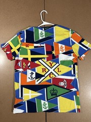 Polo Ralph Lauren Nautical Flags All Over Print T Shirt Men’s Medium Multicolor