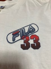 Grant Hill NBA Detroit Pistons FILA 33 Tee T Shirt One Size White Vintage 90’s