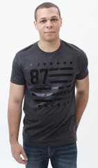 Aeropostale 87 Flag Graphic Tee