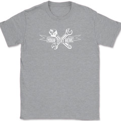 Mechanic Your Text Here Custom T-Shirt Personalized Car Truck Tee