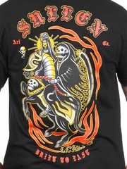 Sullen Men’s Lewis Carter Short Sleeve Standard T-shirt Tattoo Grim Reaper Tee