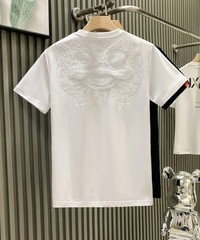Men’s Luxury Embroidered Lion T-Shirt Short Sleeve Casual Slim Fit Crew Neck Top