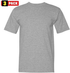US Military Solid Color T-Shirts 100% Cotton Made in USA Short Sleeve Tees 3PACK