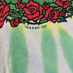 Grateful Dead Tie Dye T Shirt XL Dancing Bears Roses GDP 2021 Rainbow Spiral
