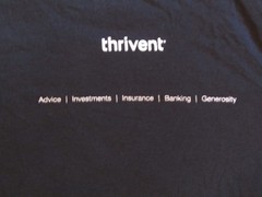 Live Generously T-Shirts Thrivent Black 2XL NWOT