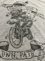 Fox Racing Grey Active T Shirt Size Mens Medium Choose Your Own Path
