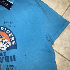 Polo Ralph Lauren RL Surf Riders Graphic T Shirt Mens L Classic Fit Blue NWT