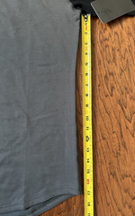 NWT BYLT Premium Basics Drop Cut Short Sleeve Lux Shirt Mens Small Black Gray