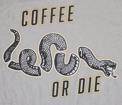 Black Rifle Coffee Company T-Shirt Men’s Sz Large Coffee or Die Snake Parts Tee
