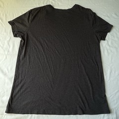 Retro Faded Spell Out AC/DC Gray Tee Size Large