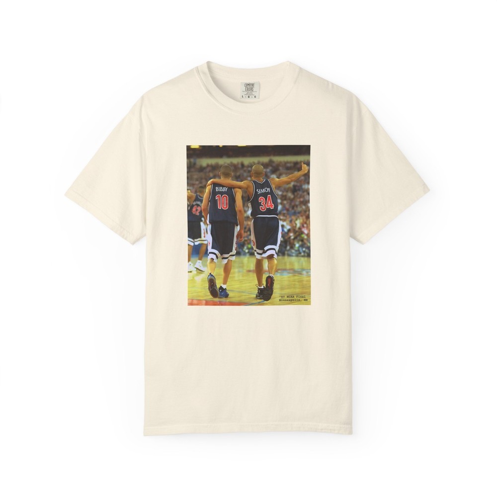 Custom Vintage 90s Arizona Wildcats Mike Biby & Miles Simon Graphic T – Shirt