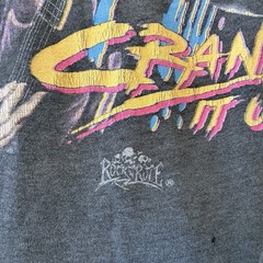 Vtg 3D Emblem Just Brass Crank It Up 1989 T Shirt Size M/L