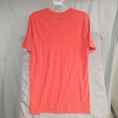 Under Armour Mens HeatGear Loose Fit Graphic Box Logo T-Shirt Orange Red MD