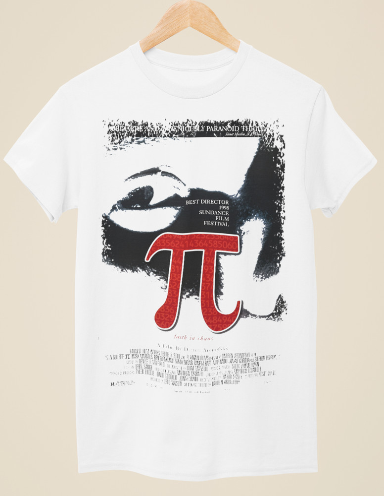 Pi – Movie Poster Inspired Unisex White T-Shirt