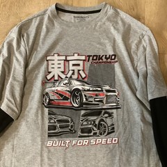 Tokyo Championship Size XXL (22H) Husky Built For Speed Long Sleeve T-Shirt, New