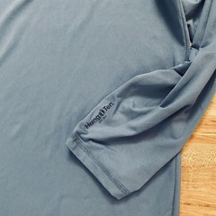 Hang Ten Mens XL Blue UPF 50+ Quick Dry Long Sleeve T-Shirt Sun Swim Rash Guard