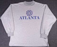 Vtg Atlanta t Shirt Wellington Apparel Resort Graphic Logo Mens XL Boxy 90’s