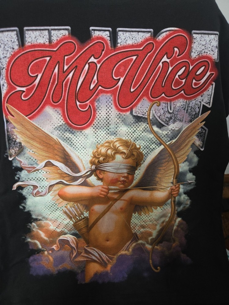 Mi Vice by Evil Vice Angel Graphic Tee Black Men’s Size Large