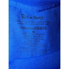 Rick and Morty Dimension Blue Graphic T-Shirt Medium Freeze Adult Swim 0245