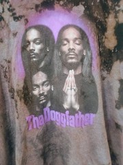 Snoop Dogg Purple Bleach Tie Dye Death Row T-Shirt Men’s 2XL Rap Retro 90s Style