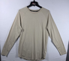 Kenneth Cole Active Tech Long Sleeve Tee Men’s Medium Beige