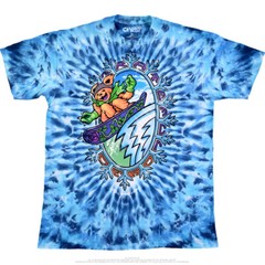 GRATEFUL DEAD-SNOWBOARD BEARS-2 SDD TIE DYE T-SHIRT S-M-L-XL,XXL-3X,4X,5X,6X
