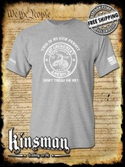 This Is My GUN PERMIT Don’t Tread On Me T-Shirt 2nd Amendment Rattlesnake 2A USA