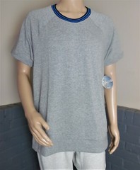 EVOLVE Men’s Casual Short Sleeve Gray Crew Neck Shirt – XL