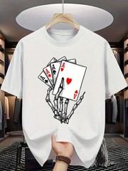 Summer Men’s Fashion Pattern Short Sleeve Letter Print TShirt