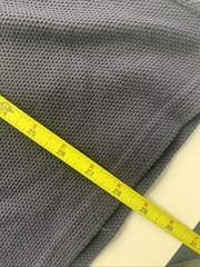 Lacoste Henley Neck Cut And Sew Waffle Linen Blend Long Sleeve 6 Navy Blue