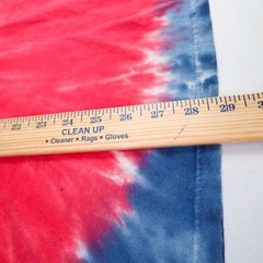 Boston Red Sox T-Shirt Mens XL Blue Red Tie Dye Spiral Logo MLB Liquid Blue