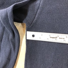 Los Angeles Apparel Shirt Mens XL Blue Thermal Long Sleeve Made USA Cotton Knit