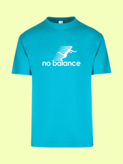 UNISEX MEN WOMENS TEE TSHIRT NO BALANCE FALL OVER RUNING GIFT EXERCISE OUTDOORS