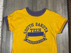 VTG Champion 70s 80s South Dakota Tech Hard Rockers Reversible T Shirt Athletics