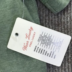 Lucky Brand Shirt Mens Medium Green Venice Burnout Tee Tagless Crewneck Jersey