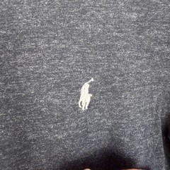 POLO RALPH LAUREN Long Sleeve T-Shirt Mens XS Charcoal Gray Logo Classic Preppy