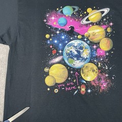 Vtg Palomar Observatory T-shirt Mens XL Black Astronomy Galaxy Space Earth Y2K