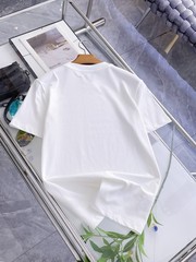 Prada Mercerized Cotton T-Shirt, Crew Neck, White, Size XL