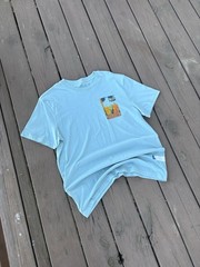 Arizona Jean Co. Desert Cactus Graphic T-Shirt Light Blue Medium NWT New